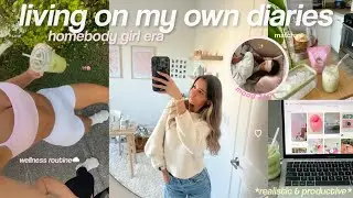 homebody girl diaries♡ 8am realistic & productive day in my life *at home*