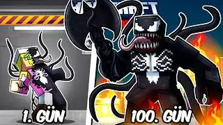 Hardcore Minecraft'ta VENOM Olarak 100 Gün Geçirmemin Hikayesi...
