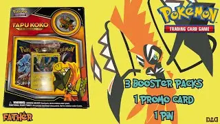 Pokémon Tapu Koko Pin Collection Unboxing #1
