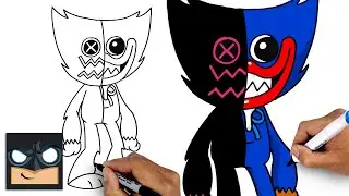 How To Draw Huggy Wuggy Corrupted | YouTube Studio Art Tutorial