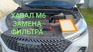HAVAL M6. Air filter replacement. Filter full of dirt. HAVAL M6