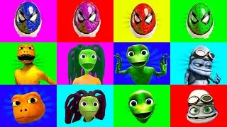 WRONG HEADS TOP SUPERHEROES - Crazy Frog, Dame Tu Cosita, Patila, El Chombo Alies Green - Spiderman