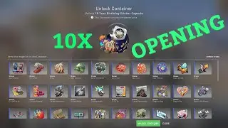 NEW STICKERS ARE HERE! OPENING CS:GO 10 YEAR BIRTHDAY CAPSULE