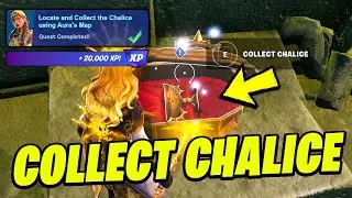 How to EASILY Locate the Chalice using Aura's Map & Collect the Chalice - Fortnite Quest