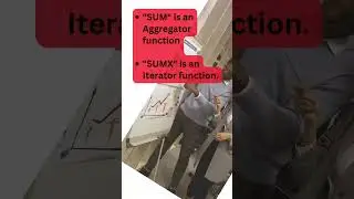 Difference between SUM() and SUMX() in DAX