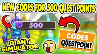 NEW INSANE WORKING ROBLOX GIANT SIMULATOR CODE FOR 500 QUEST POINTS! GIANT SIMULATOR SEPTEMBER 2020