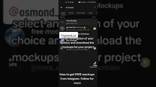 HOW TO DOWNLOAD FREE MOCKUPS FROM TELEGRAM