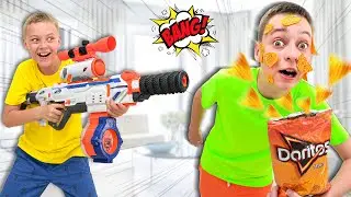 NERF Doritos Battle 😂