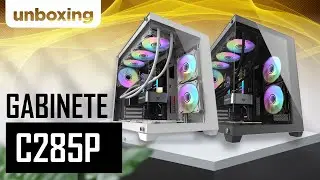 ⚠️ Um GABINETE “AQUÁRIO” Gamer por MENOS de R$399?! | Unboxing Darkflash C285P