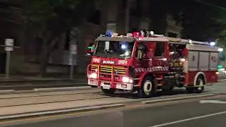 FRV Ultra Large Pumper 1 responding Code 1 (LTS siren)