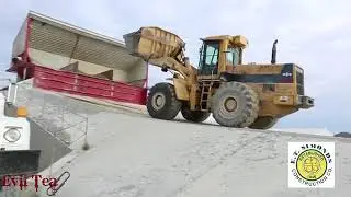 Укладка бетонной дороги в США