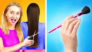 WEIRD WAYS TO SNEAK MAKEUP INTO CLASS || DIY Ideas To Sneak Anything Anywhere by Crafty Panda How