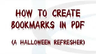 PDF Bookmarks - MS Word