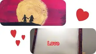 Love. Drawing with gouache