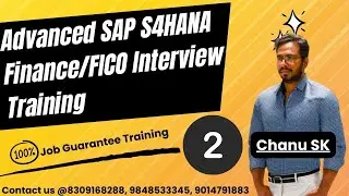 Advanced SAP S4HANA Finance Interview Training -2: SAP FICO Interview Preparation