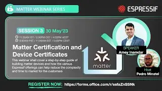 Matter Certification and Device Certificates