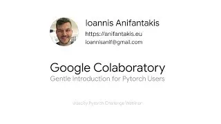 Introduction to Google Colab for Pytorch Users