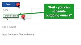 Send emails on a schedule in Outlook