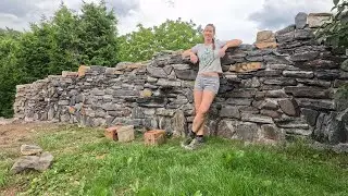 It Takes 1 year to Build this STONE WALL on My Own