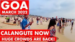Goa | Calangute Beach | March - 2022 | Sunset / Nightlife | Goa Vlog | Calangute Market | Goa 2021