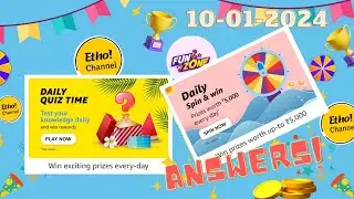 Amazon funzone quiz today | 10-01-2024 | Amazon funzone jackpot today | Answers