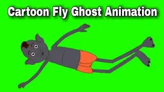 Green Screen ghost cartoon video.Ghost Animation green screen video effect. Cartoon maker.