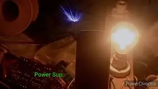 Testing the HV Driver board with the Small Scale Tesla Coil.