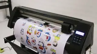 Jinka Cutting Plotter - PE-721PRO working video.