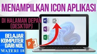 Cara memunculkan icon pada halaman depan desktop | Belajar Komputer Dari NOL