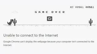 Chrome Offline Easter Egg Game