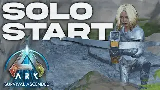 Starting SOLO In A Hidden Rathole! - Ark Survival Ascended PVP
