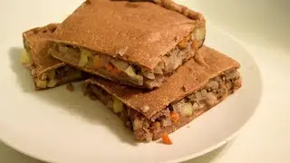 Meat Pie Recipe from Scratch w/ Ground Beef Potato Carrot - How to Make Pie Dough & Filling