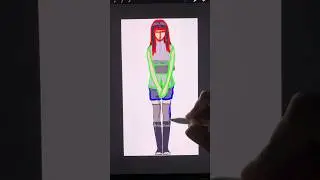 Drawing Hinata Hyuga from Naruto✨🎀