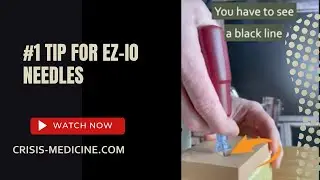 #1 Tip for using EZ IO needles