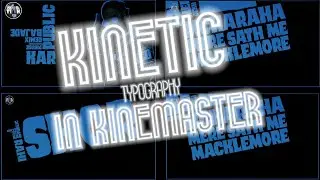 SIMPLE KINETIC Text Animation In Kinemaster || Kinemaster Tutorial Video