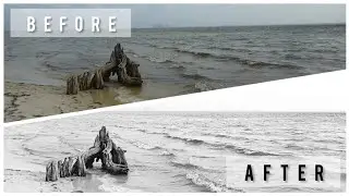 EASY BLACK & WHITE PHOTO EDIT TUTORIAL // FREE IPICCY EDITOR // AMAZING BEFORE & AFTER