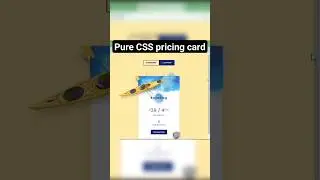 pure CSS pricing card