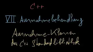 093 - Ausnahmeklassen der C++-Standardbibliothek - C++ Tutorial Deutsch