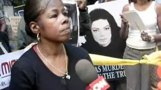 Outside Conrad Murray Trial