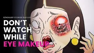 10 SHOCKING MAKEUP Horror Stories Animated - 1 Hour of Scary Animation