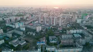 Бульвар Хадии Давлетшиной, ул. 8 марта, Комсомольская // Аэросъёмка с квадрокоптера в Уфе