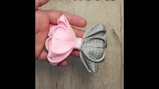 МК бантик из ленты 4см/DIY/школьный/нарядный/повседневный/в садик/в гости