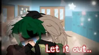 Let it out meme middle school deku