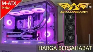 Casing PC Dual Chamber murah, Ada warna Pinky & support AIO 360! Armaggeddon Aquaron Duplex Pro MATX