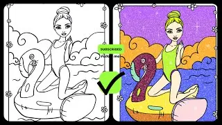 Girls Doll drawing And Coloring Video_ 💃_2023