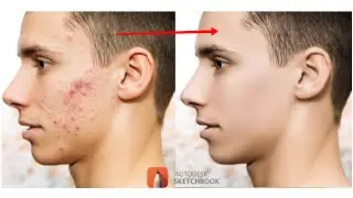 Autodesk sketchbook photo editing🔥 ||  face smooth editing || new tricks in sketchbook app