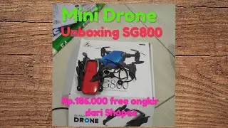 unboxing SG800 mini drone murah