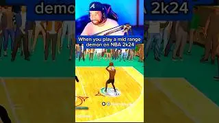 When you play a Mid Range Demon in 1v1 theater on NBA 2k24 #nba2k