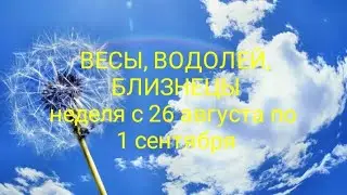 СТИХИЯ ВОЗДУХА (Весы, Водолей, Близнецы)  на неделю с 26 августа по 1 сентября 2024 года