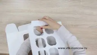 коробка для капкейков 6 шт